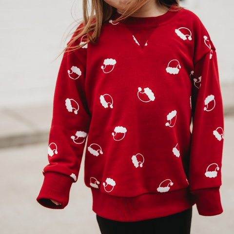 SANTA HAT PULLOVER